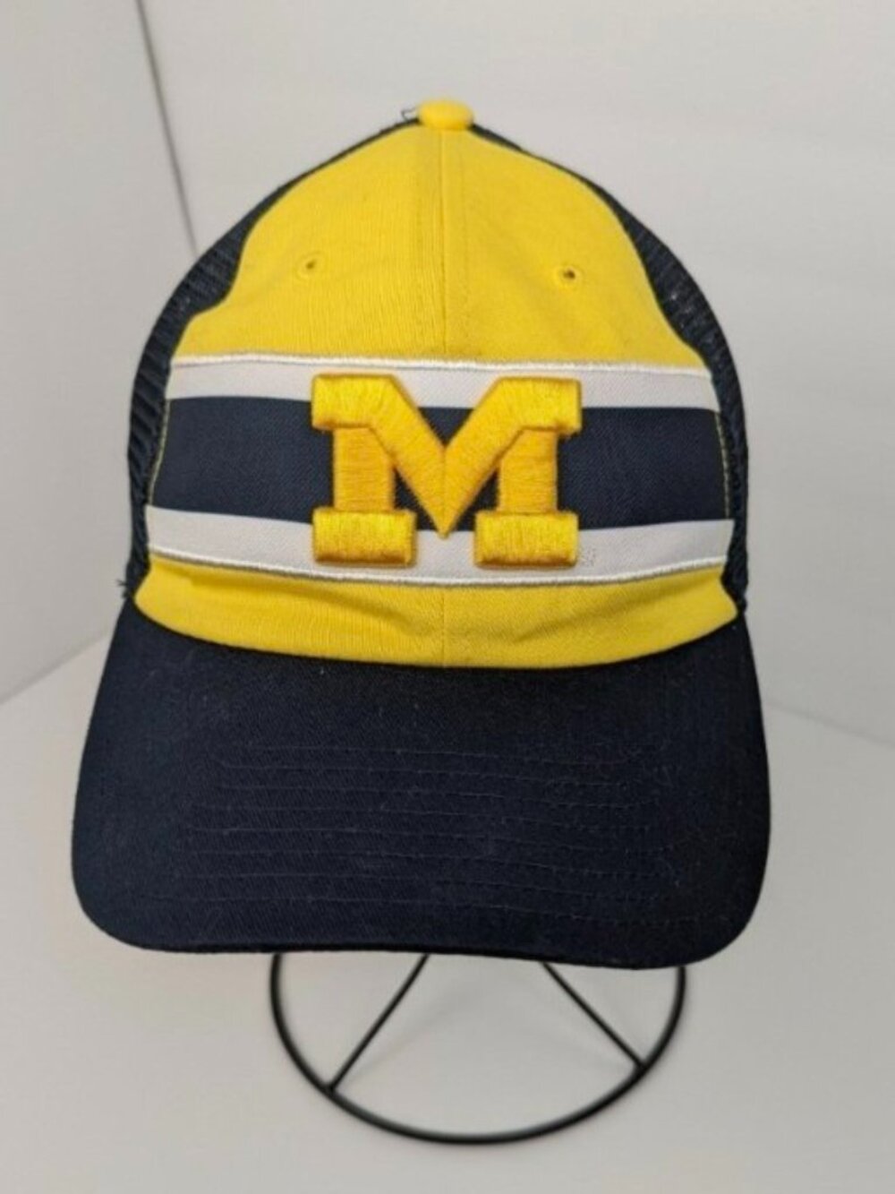 Michigan University UofM Trucker Style Baseball Hat Cap
